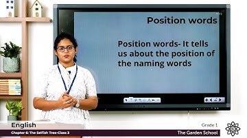 Grade 1 English Chapter 6 Class 3 Position words and Exercise part II