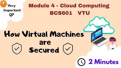 How virtual machines are secured Explained | Cloud Computing module 4 important | BCS601 | 6th sem
