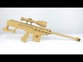 How to make sniper rifle model from cardboard