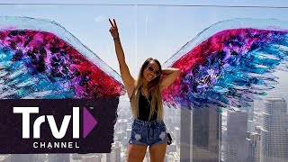 Slide Over Los Angeles at OUE Skyspace LA | Travel Channel