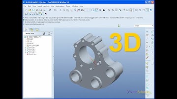 3D Model in Pro/ENGINEER - Detailed Explanation