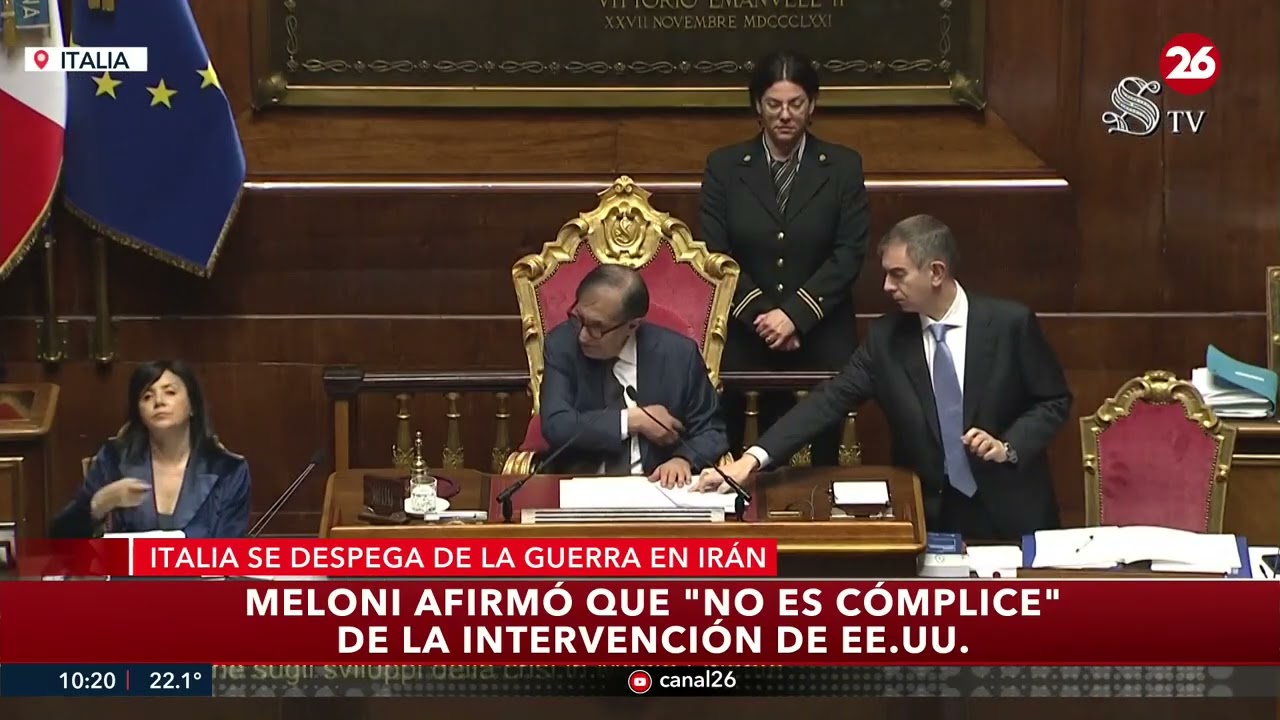 🇮🇹 MÁXIMA TENSIÓN EN MEDIO ORIENTE | Meloni criticó la guerra EE.UU. - Irán