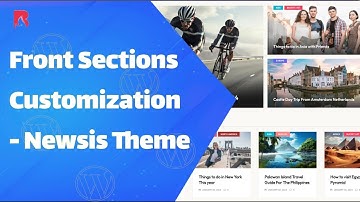 Front Page Customization - Newsis Theme