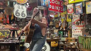 Harley Russell performing “Route 66” Live at Sandhills Curiosity Shoppe, Erick OK