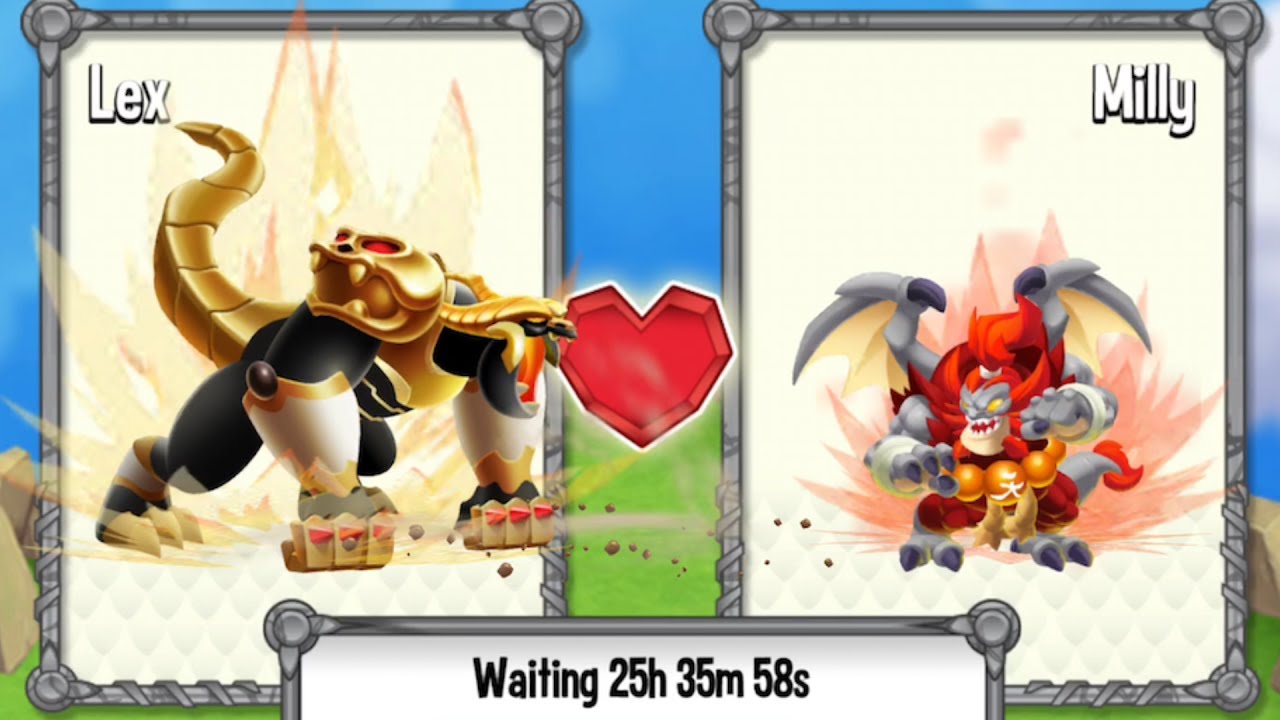 Dragon City Gameplay Level 90 | Breeding High Realm Dragon with High Amuka Dragon