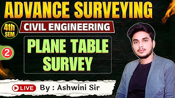 🔥ADVANCED SURVEYING || Lec- 2 || Unit-1: Plane Table Survey ||  By-Ashwini Sharma