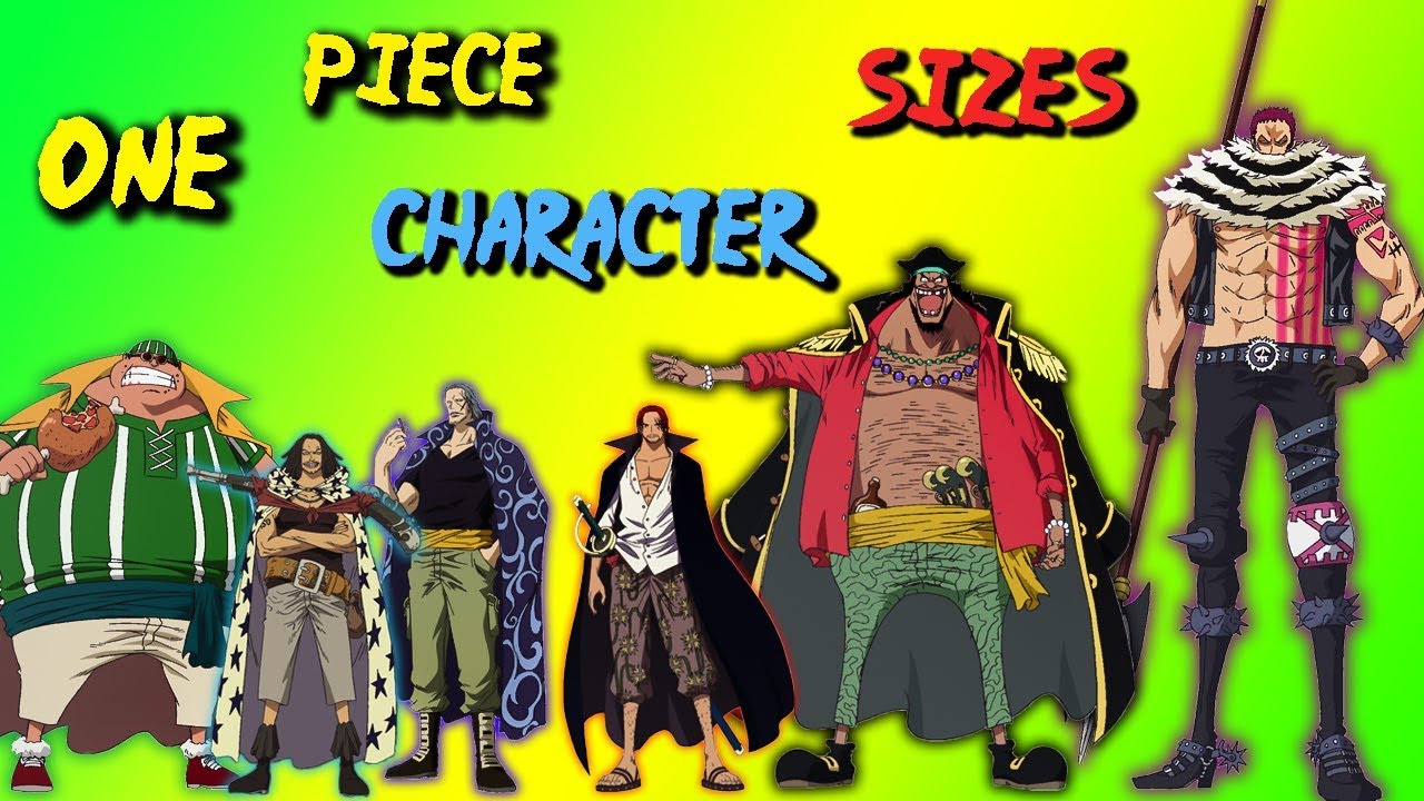 One Piece Character Sizes Ranked YouTube