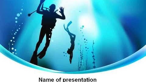 Diving Lessons PowerPoint Template by PoweredTemplate.com