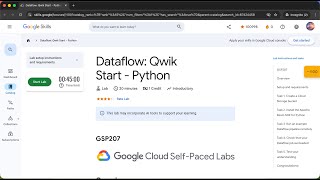 Dataflow: Qwik Start - Python | GSP207