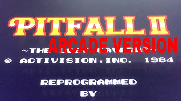 PITFALL 2 THE LOST CAVERNS ARCADE MACHINE