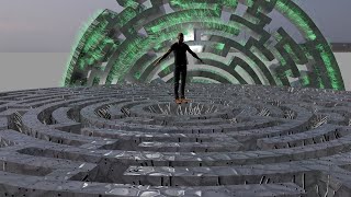 Creating a maze in Photoshop+Cinema 4d tutorial