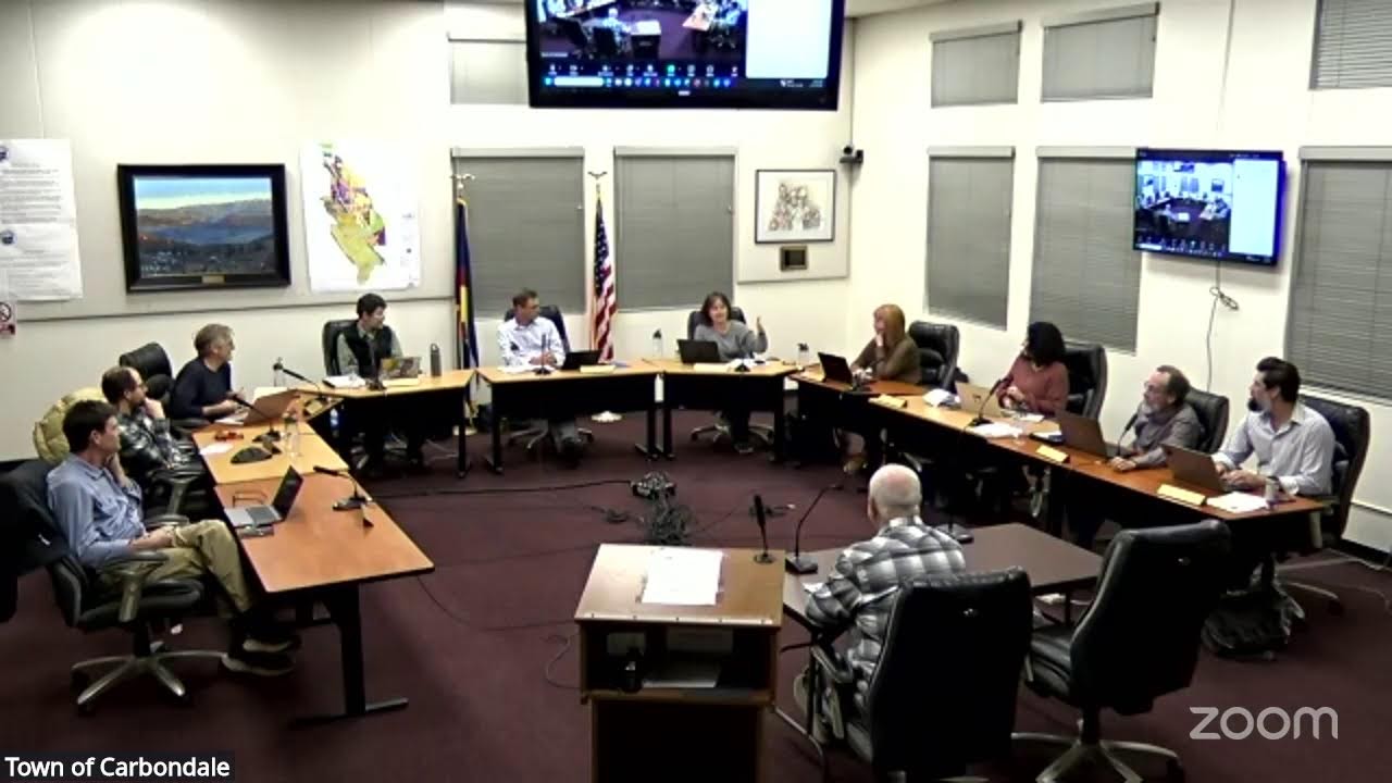 The Town of Carbondale Board of Trustees January 13, 2026, Regular Meeting