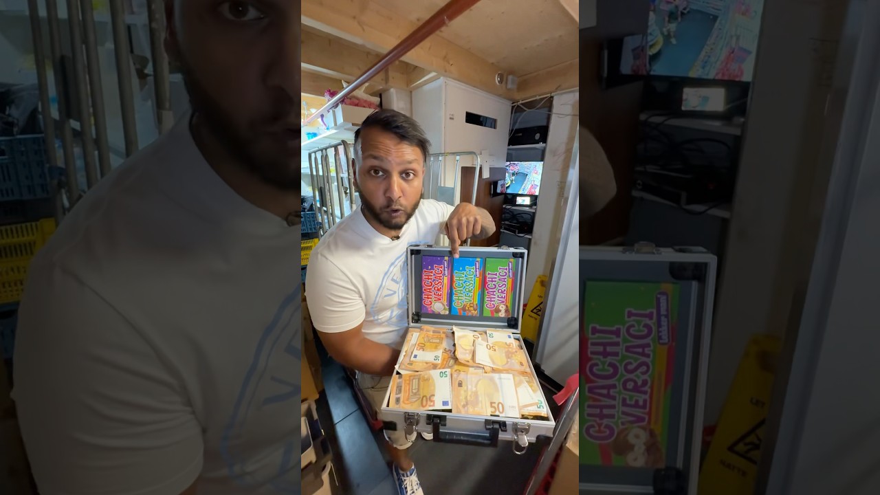 Koffer 🧳 met geld 💶 weggeven