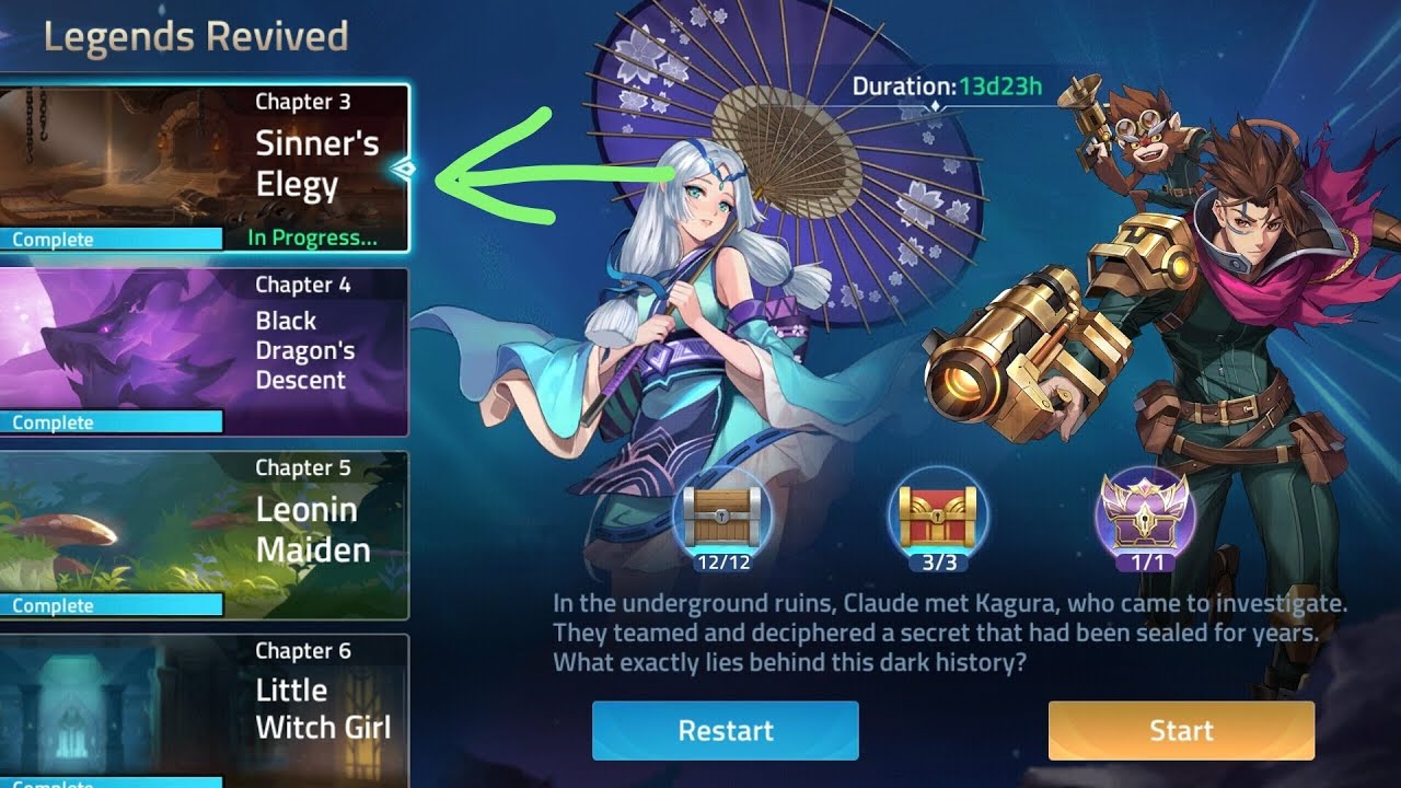 Mobile Legends Adventure Akashic Ruins Legends Revived Chapter 3=Sinner's Elegy(tutorial)