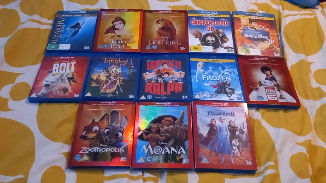 Walt Disney Animation Studios 13-Movie Collection Blu-ray 3D Unboxing