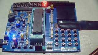 STC89C52.  Development board. 8 digit 7 segment display working