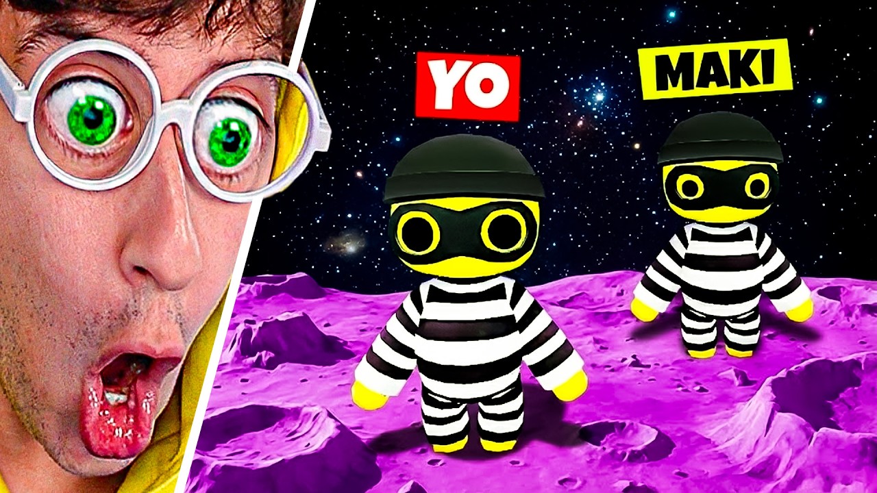 24 HORAS de LADRONES ESPACIALES 🚀!! (desastre 👮🏻🚨) - Wobbly Life #461