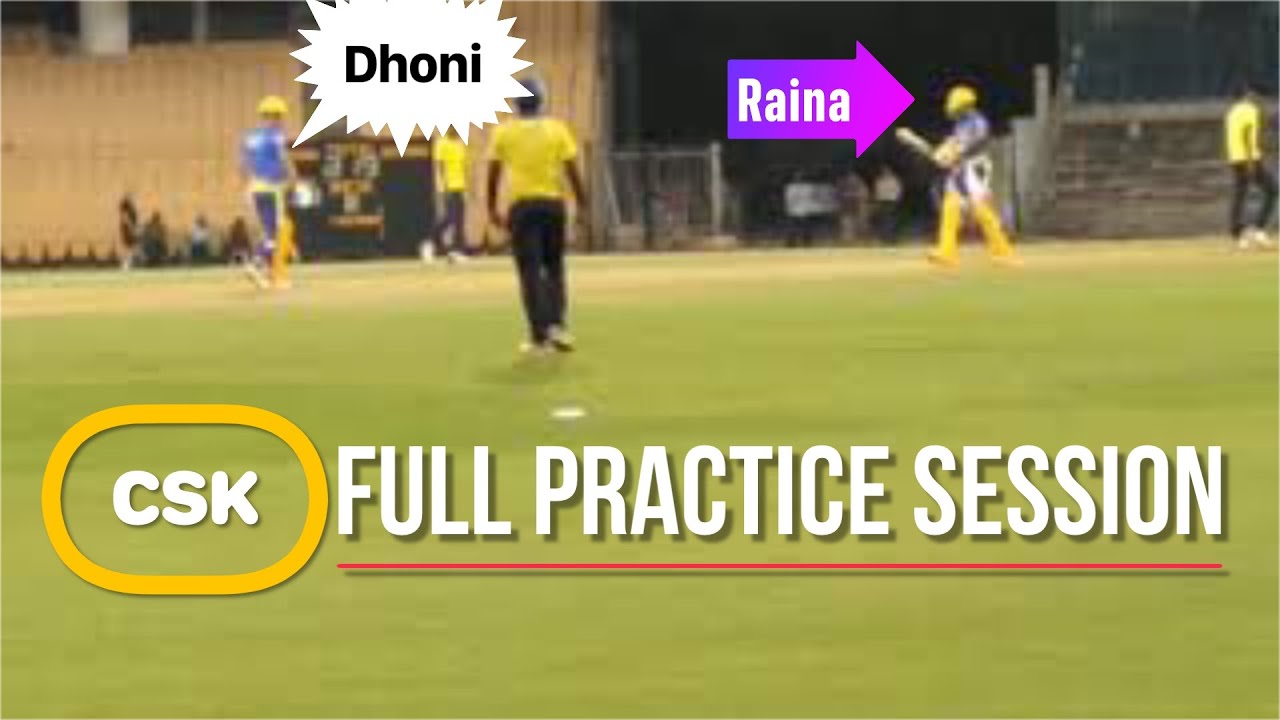 Dhoni and Raina practicing for CSK || IPL 2020 Feb