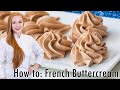 How To Make French Buttercream - The BEST Buttercream Recipe! Super Silky & Smooth!!