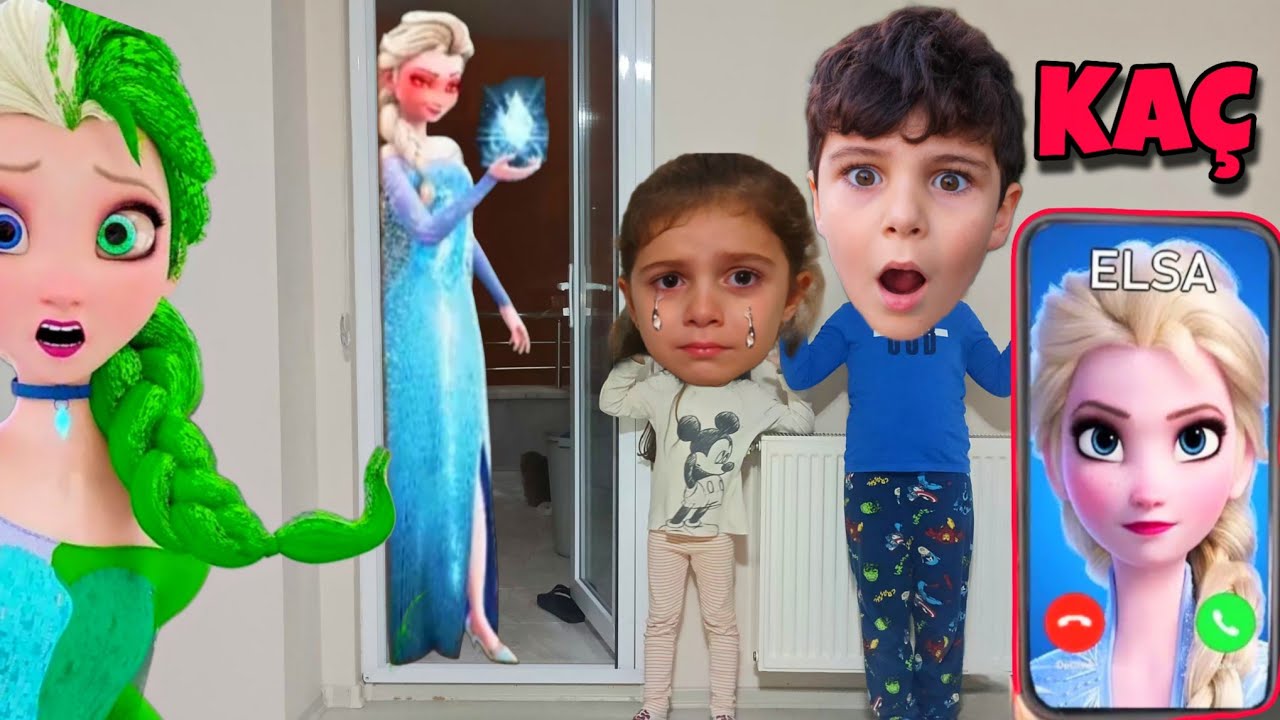 UTKU ASEL ! FROZEN ELSA ARIYOR SAKIN AÇMA ‼️ HERYERİ KAR YAPTI  @elifsinemtv  @TroomTroom