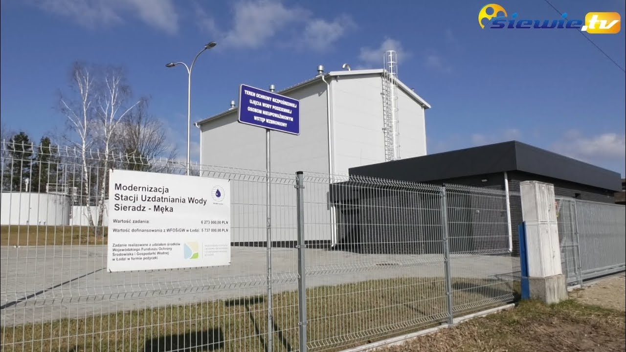 LEPSZA WODA ZE ZMODERNIZOWANEJ STACJI UZDATNIANIA WODY W SIERADZU - MĘCE - siewie.tv