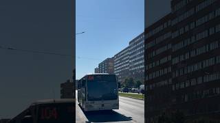 Autobuzul MB Citaro E4 #4964 tranzitând Șoseaua Pantelimon pe linia 104