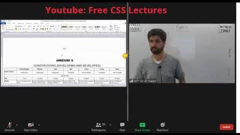 Lec 24 Political Science Sir Ali Naqvi - Paper 2, Constitutions ❘❘ JWT, WTI - CSS, PMS