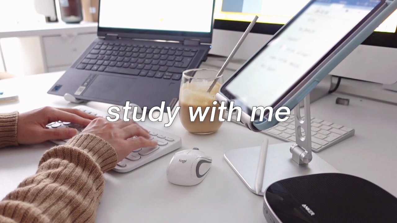 2 hour STUDY WITH ME pomodoro 50-10-50-10 | no music, real time study ...