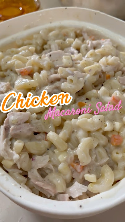 #preparing #chicken Macaroni #salad 😋 #asmrsounds