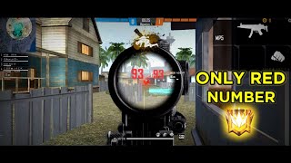 FREE FIRE HEADSHOT || ONLY RED NUMBER || ALL THE WAY || #ANK FF