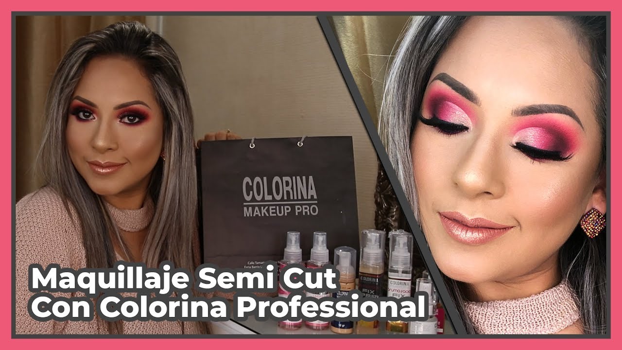🔥MAQUILLAJE Semi Cut Crease Multicolor! 😍🔥 con Colorina 😎