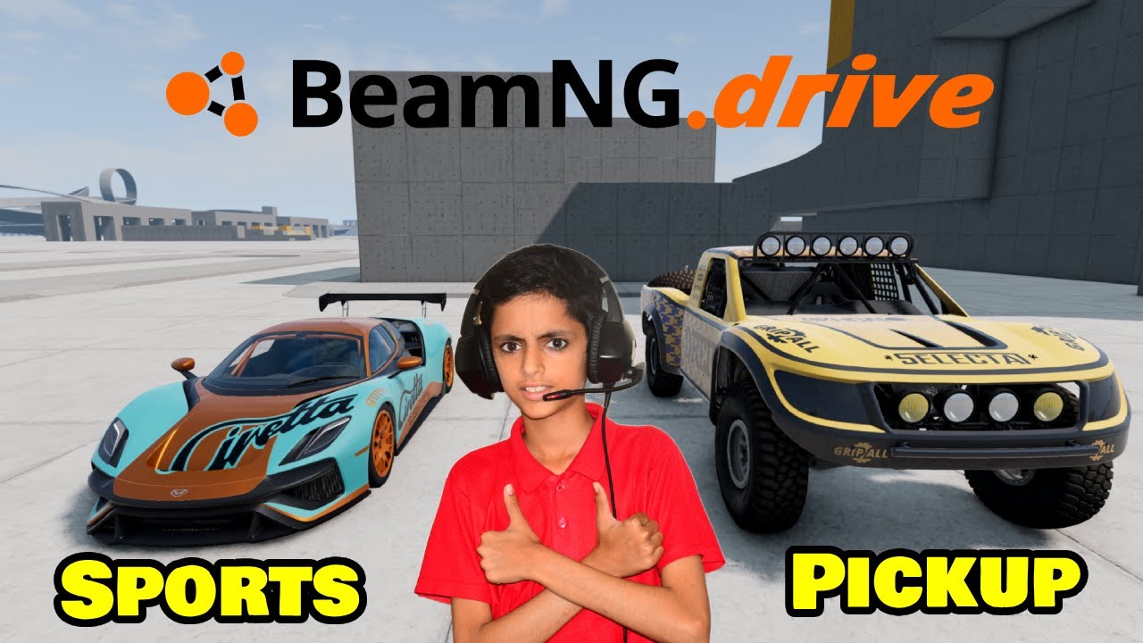 Sports Car vs Pickup Truck Showdown in BeamNG Drive - YouTube