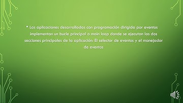 PROGRAMACION DIRIGIDA POR EVENTOS