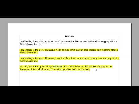 Learn English: How to Use "However" Correctly