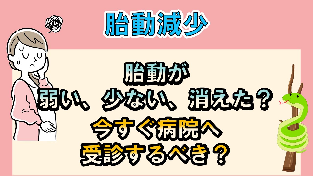 胎動が弱い、少ない、消えた？胎動が減ったら病院に受診するべき？