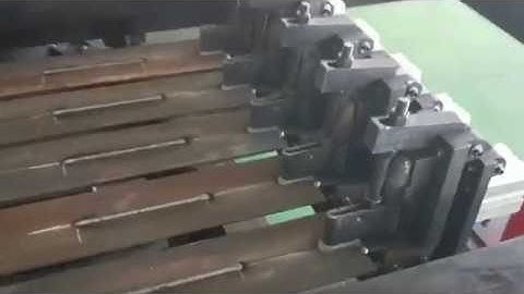 Kwikstage transom welding robot workstation