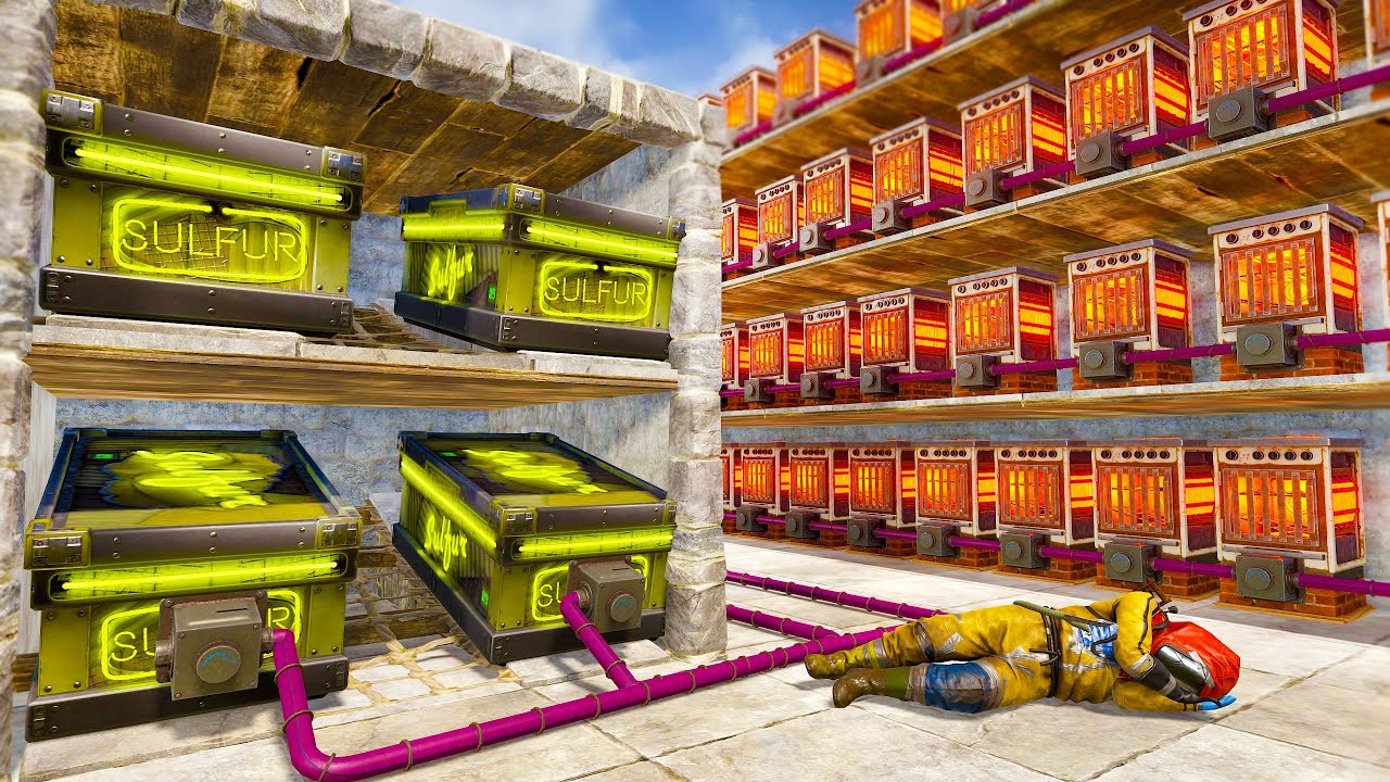 i raided a clans sulfur smelting base...