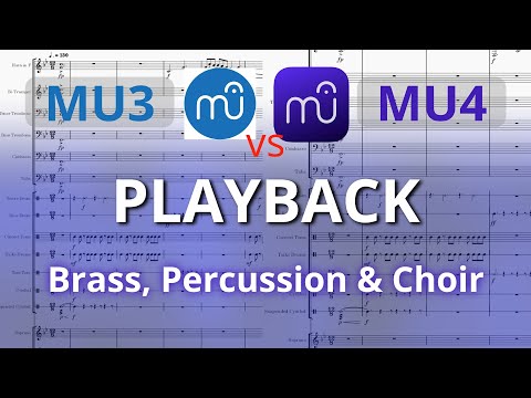 MuseScore 3 vs MuseScore 4 Playback - Brass, Percussion & Choir