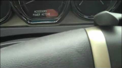 How To Use Ignition Start Button 2010 Lincoln MKT