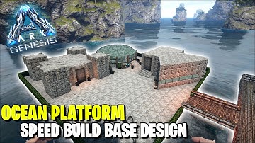 ARK GENESIS - OCEAN PLATFORM BUILD // SPEED BUILD