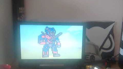 Minecraft pixel art Optimus Prime