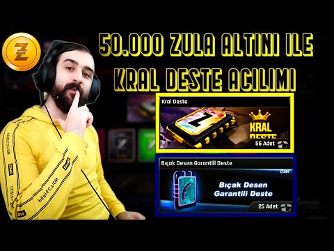 50.000 ZULA ALTINI İLE 56 ADET ELİT KART VEREN KRAL DESTE AÇTIM  / KRAL DESTE AÇILIMI / ZULA