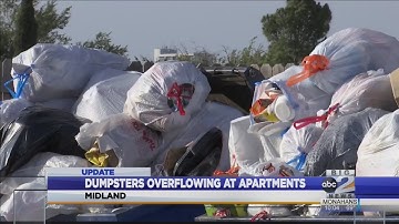 Trash piling up at local apartment complex