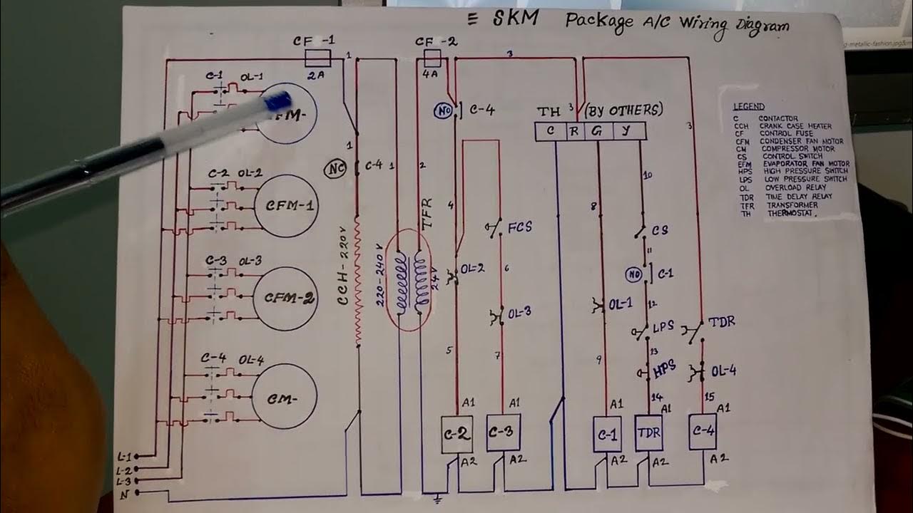 skm package AC wiring diagram - YouTube