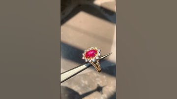 PD995-1 | Nhẫn nữ vàng 10k ruby sao tự nhiên Lục Yên 1,15ct - Giá 28 triệu - 0921.400.999