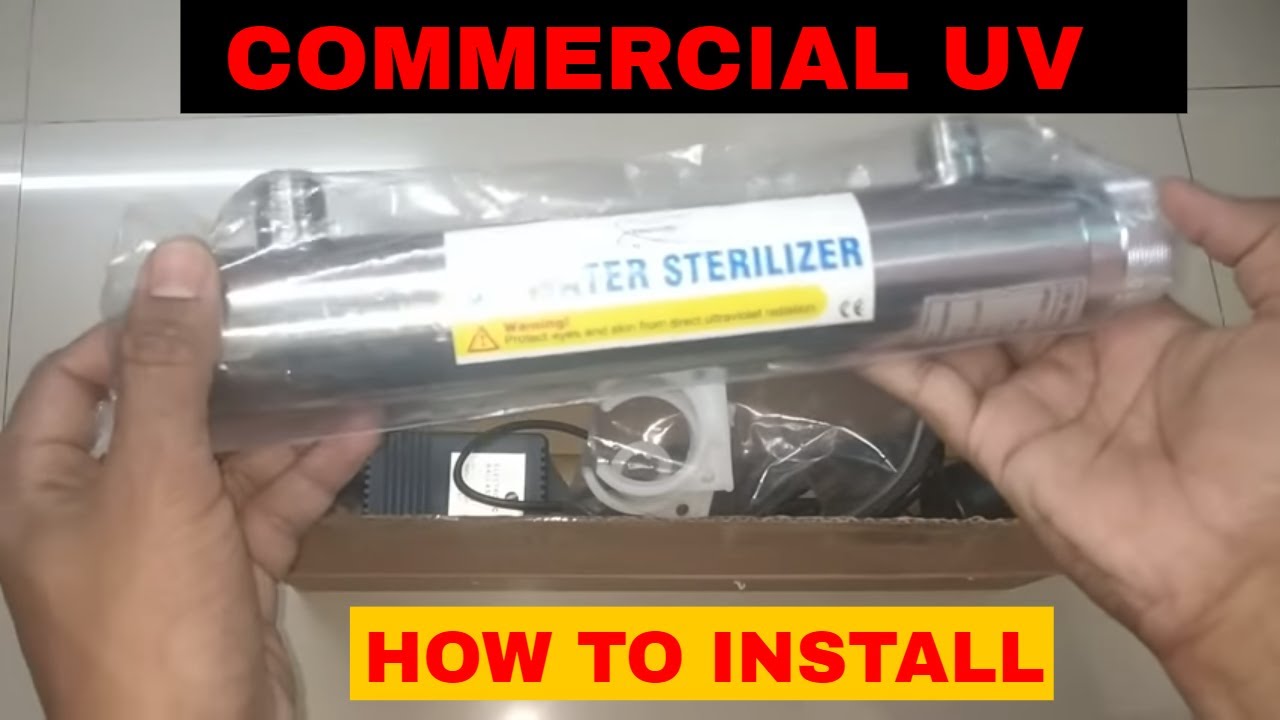 UV Barrel commercial 250 lph installation