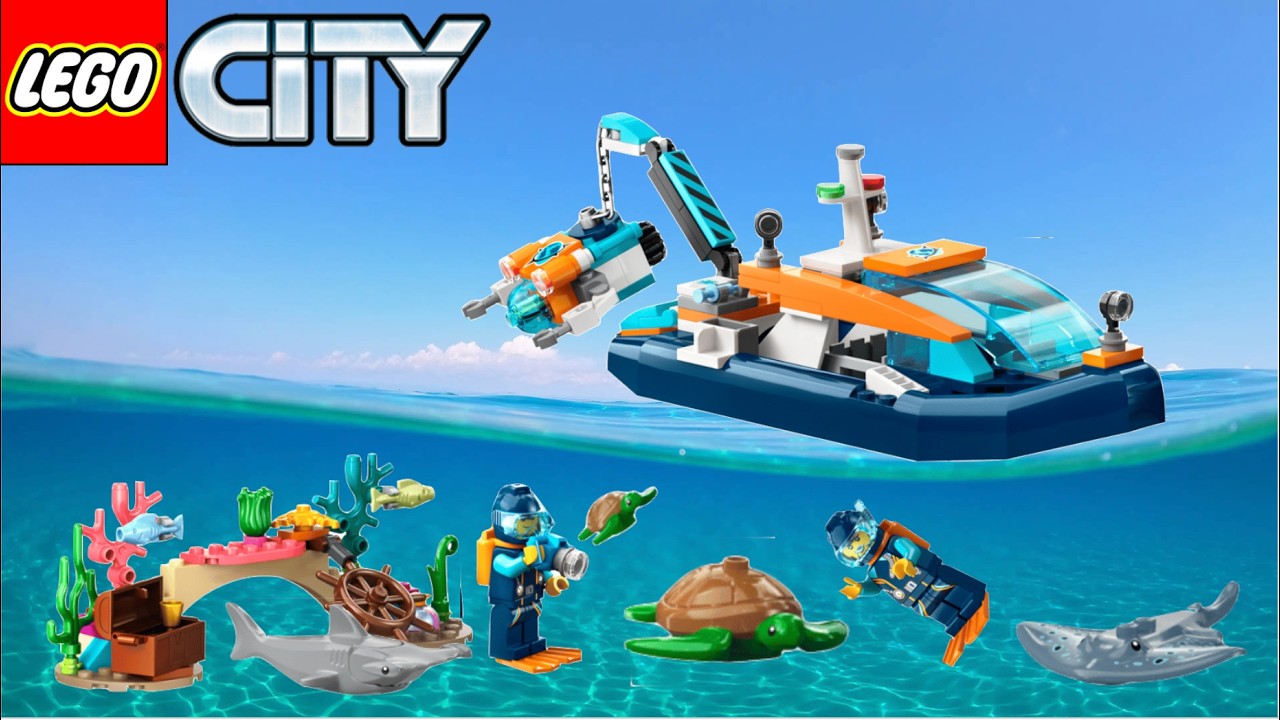 専用　10797 ssccbb LEGO City 60377 Explorer Diving Boat Review! - YouTube