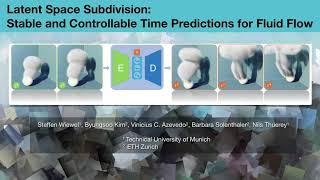 SCA2020: Latent Space Subdivision: Stable and Controllable Time Predictions for Fluid Flow