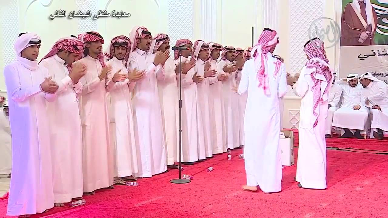 محاورة الشاعر فالح حنس البيضاني ومحمد السناني في حفل البيضان