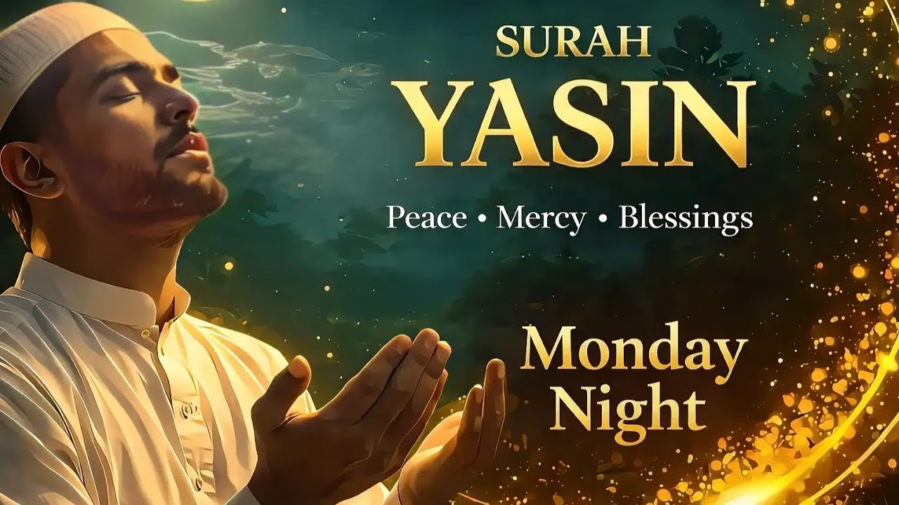 MONDAY NIGHT SURAH YASIN 🌙 Powerful Peace, Mercy & Blessings | Full Quran Recitation